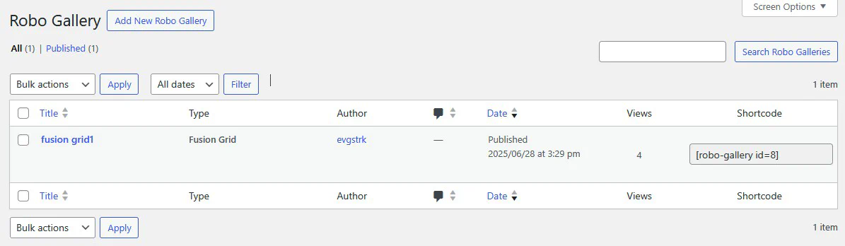 Manage Galleries