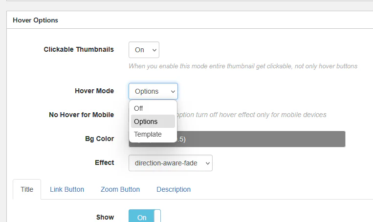 Classic Hover Colors
