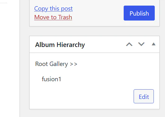 Album hierarchy